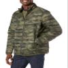 Amazon Essentials Men's Packable Lightweight Water-Resistant Puffer Jacket (Available in Big & Tall), Military Green Camo, Large view 1