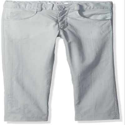 Isaac Mizrahi Boys' Little 5-Pocket Stretch Cotton Pant, Gray, 4