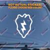 25th Infantry Division Electric Strawberry Tropic Lightning Decal Sticker Vinyl (White, 16'' (40.6cm)) view 1