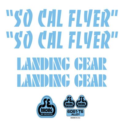 SE Bikes So Cal Flyer Decal Set Null Blue