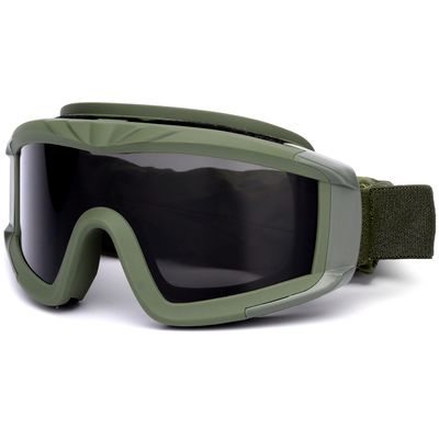 SPOSUNE Airsoft Goggles Anti Fog Army Tactical Goggles with 3 Interchangeable Lens UV400 Protection Over Glasses Airsoft Eye Protection Desert Goggles