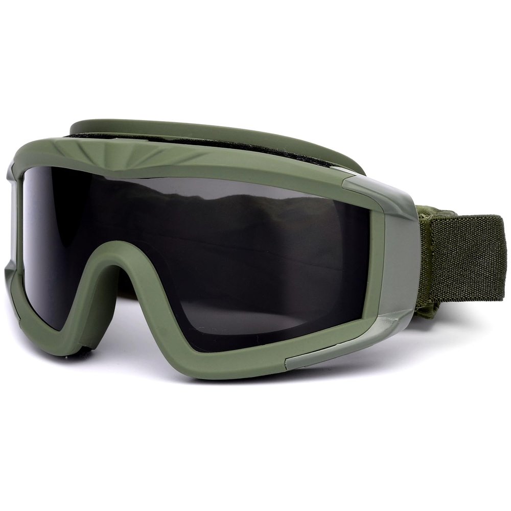 SPOSUNE Airsoft Goggles Anti Fog Army Tactical Goggles with 3 Interchangeable Lens UV400 Protection Over Glasses Airsoft Eye Protection Desert Goggles