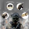 SPOSUNE Airsoft Goggles Anti Fog Army Tactical Goggles with 3 Interchangeable Lens UV400 Protection Over Glasses Airsoft Eye Protection Desert Goggles view 3