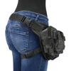 Milwaukee Leather MP8840 Black Leather Conceal and Carry Tactical Thigh Bag with Waist Belt - One Size view 3