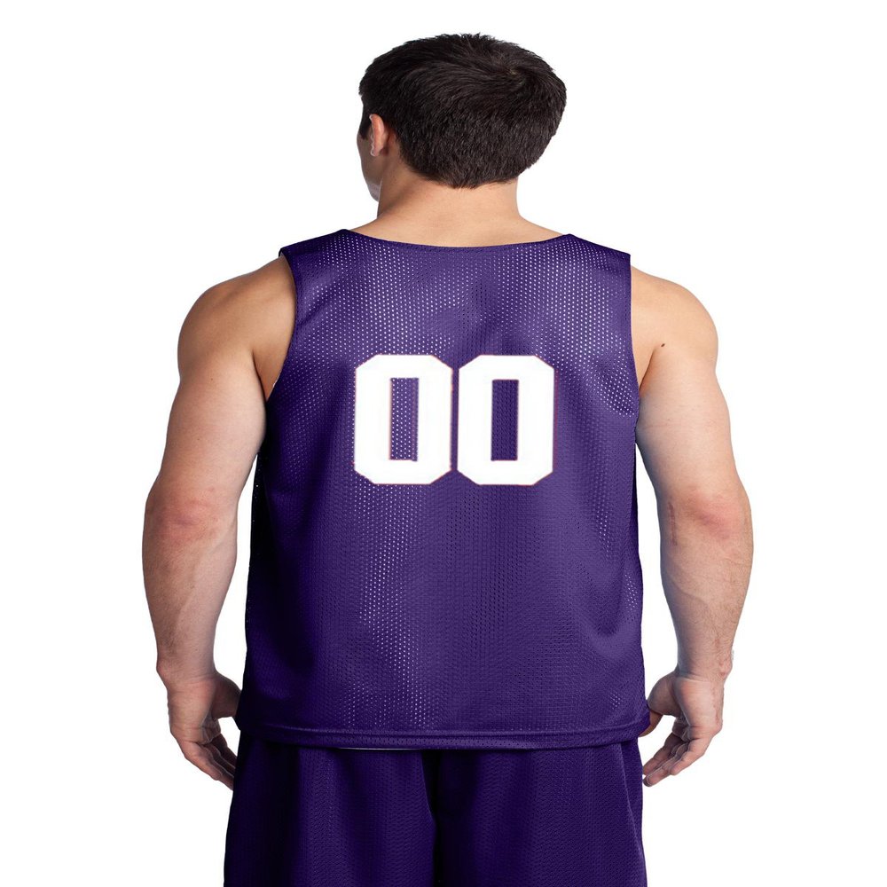 Custom Basketball Reversible Jersey Both Sides - Numbers Only On Back of Both Sides (Youth Small (8), Purple)