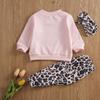 ITFABS Newborn Baby Girls Donuts Romper Summer Clothes Short Sleeve Bodysuits + Headband Outfits(18-24 M, Pink) view 2