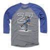 500 LEVEL Anders Lee Tee Shirt (Baseball Tee, XXX-Large, Royal/Heather Gray) - New York Raglan Tee - Anders Lee Outline W WHT view 1