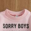 ITFABS Newborn Baby Girls Donuts Romper Summer Clothes Short Sleeve Bodysuits + Headband Outfits (6-12 M, Pink) view 3