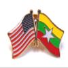 3 Myanmar (Burma) USA Friendship Flag Lapel Pins Pack of 3 Burma and American Double Flag Pin Badge view 2