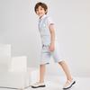 LOLANTA Boys Summer Dress Vest Shorts Set 4Pcs Gentleman Suit Kids Beach Wedding Ring Bearer Graduation Outfit(Grey,12) view 4