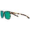 Costa Del Mar Womens May Round Sunglasses, Tiger Cowrie/Green Mirrored Polarized-580G, 57 mm view 3