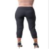 SLIM-SATION Women's Golf Wide Band Pull-On Skinny Crop with Pockets (Black,4) view 3