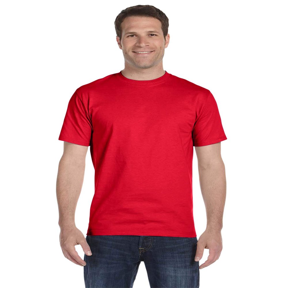 Hanes Adult 5.2 oz. ComfortSoft Cotton T-Shirt XL ATHLETIC RED