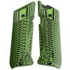 StonerCNC Mark IV Target Hunter or Competition Grips G10 Slash and Burn Design Will Fit Ruger Mark IV Rimfire Only (Neon Green Black) view 1