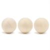 Hockey Revolution Swedish Stickhandling Balls 3-Pack - Hardwood No-Bounce Floorball Training Equipment - for Floor Dribbling Skills, Dekes & Ball Handling Drills - 2-Inch Diameter view 3