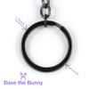 Emerald Park Jewelry Sunglasses Black Lens on Gold Frame Charm Keychain view 2