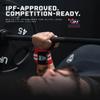 Gymreapers Weightlifting Wrist Wraps (Competition Grade) 18" Professional Quality Wrist Support with Heavy Duty Thumb Loop - Best Wrap for Powerlifting, Strength Training, Bodybuilding(Red/White,18") view 4