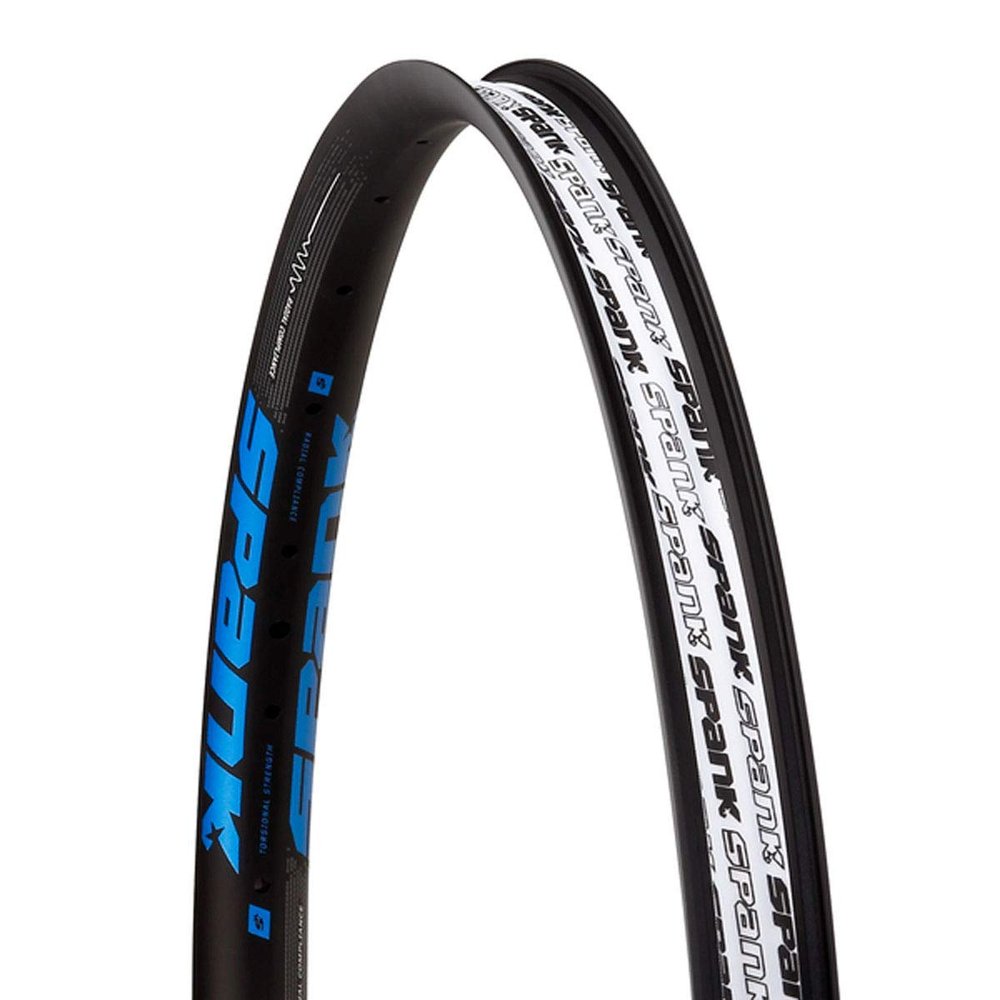 Spank 350 Rim (27.5, Black Blue), Clincher Rim, Optimized for ASTM-4, All Mountain, Trail and Enduro, Lateral Stiffness and predictable handling, For Medium to Light Riders