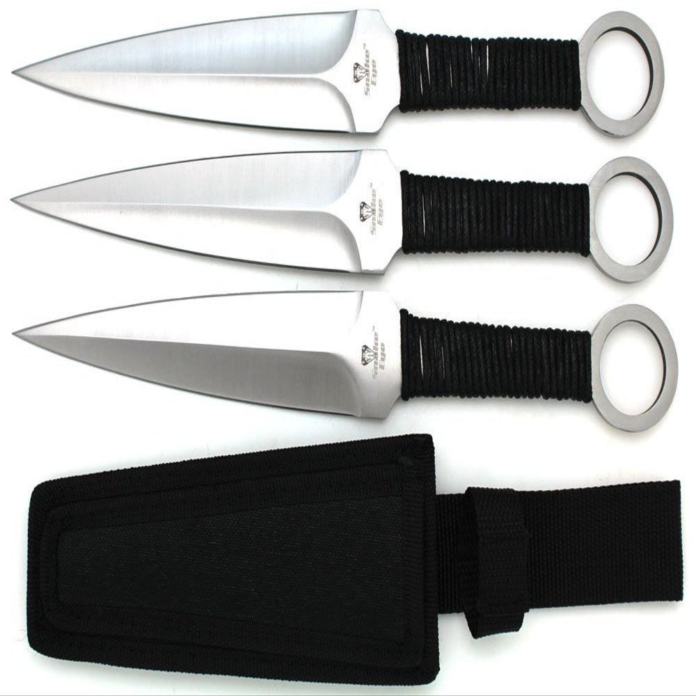 Snake Eye Tactical Full-Tang Throwing-Knife With Sheath
