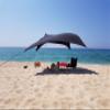Neso Portable Beach Tent Sun Shelter with Sand Anchor - Lightweight Beach Shade Canopy - Easy Setup for Family Outings - Patented Reinforced Corners - UPF 50+ Sun Protection - 7 x 7ft - Black view 2