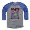 500 LEVEL Andre Dawson Tee Shirt (Baseball Tee, XXX-Large, Royal/Heather Gray) - Andre Dawson Stats B view 1