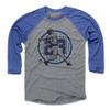 500 LEVEL Ryne Sandberg 3/4 Sleeve T-Shirt (Baseball Tee, X-Large, Royal/Heather Gray) - Ryne Sandberg Sketch Ryno B view 1