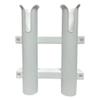 T-H Marine Fishing Rod Holder | 2 in 1 Molded Rod Rack with Storage Slots for Knife, Pliers & Lures - White view 2