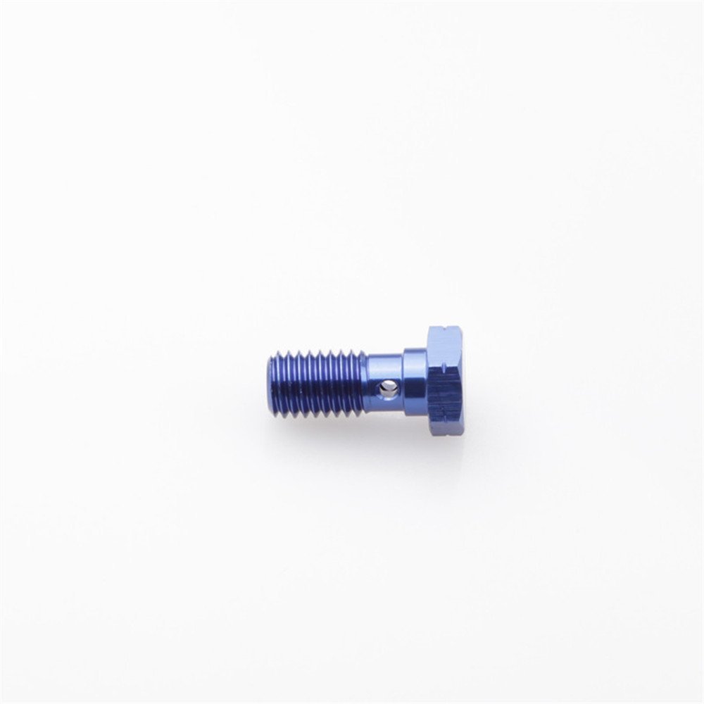 AdlerSpeed Aluminium Brake Fitting Adaptor - Banjo Bolt UNF 9/16-24 Blue