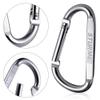 3" Aluminum D Ring Carabiners Clip D Shape Spring Loaded Gate Small Keychain Carabiner Clip Set for Outdoor Camping Mini Lock Snap Hooks Spring Link Key Chain Durable Improved 12 PCS (Fuschia) view 3
