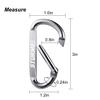 3" Aluminum D Ring Carabiners Clip D Shape Spring Loaded Gate Small Keychain Carabiner Clip Set for Outdoor Camping Mini Lock Snap Hooks Spring Link Key Chain Durable Improved 12 PCS (Fuschia) view 4