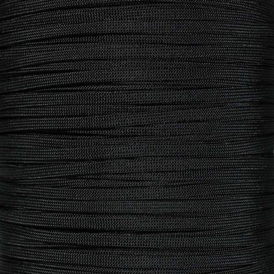 Craft County Coreless 650 Nylon Paracord  Wire Cover, Jewelry Making String, or Accessory Cord (Black, 1000 Feet)