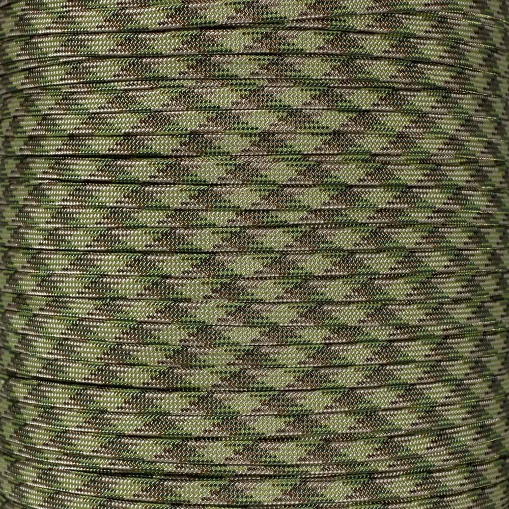 Craft County Coreless 650 Nylon Paracord  Wire Cover, Jewelry Making String, or Accessory Cord (Multicamo, 1000 Feet)