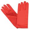 NYFASHION101 Solid Color Classy Elegant Formal Wrist Length Satin Gloves, Bright Red view 2