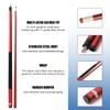 GSE Games & Sports Expert 58" 2-Piece Fiberglass Graphite Composite Billiard Pool Cue Stick for Men/Women, Billiard Cue Stick for House or Commercial/Bar Use (Matte Red, 18 Oz) view 2