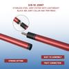GSE Games & Sports Expert 58" 2-Piece Fiberglass Graphite Composite Billiard Pool Cue Stick for Men/Women, Billiard Cue Stick for House or Commercial/Bar Use (Matte Red, 18 Oz) view 3