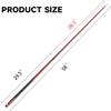 GSE Games & Sports Expert 58" 2-Piece Fiberglass Graphite Composite Billiard Pool Cue Stick for Men/Women, Billiard Cue Stick for House or Commercial/Bar Use (Matte Red, 18 Oz) view 4