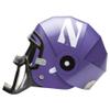Fanheads- Northwestern Wildcats Helmet view 3