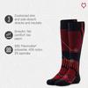 Fox River Unisex Over-The-Calf Ski Socks for Teens Medium Weight Socks with Cushioned Shin & Vented Panels for Moisture Removal - Fuchsia - Small view 4