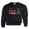 ALLNTRENDS Adult Sweatshirt Bad And Boozy USA Flag 4th Of July Drinking Party (M, Black) view 1