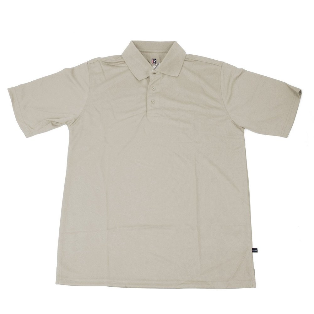 Hireko PGA Tour Men's Polo Shirt, Stone Solid 3X, Large