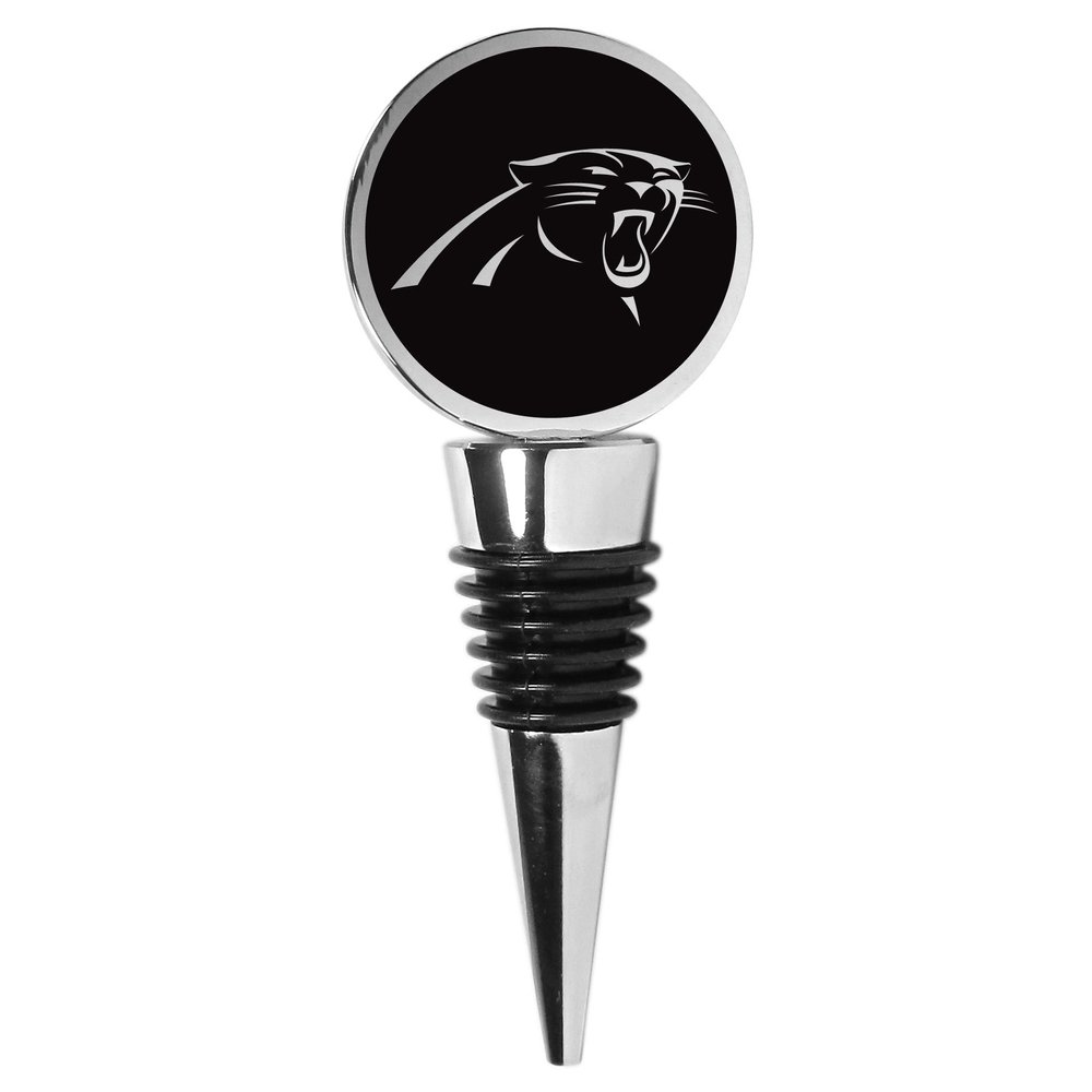 Siskiyou NFL Carolina Panthers Wine Stopper, Black