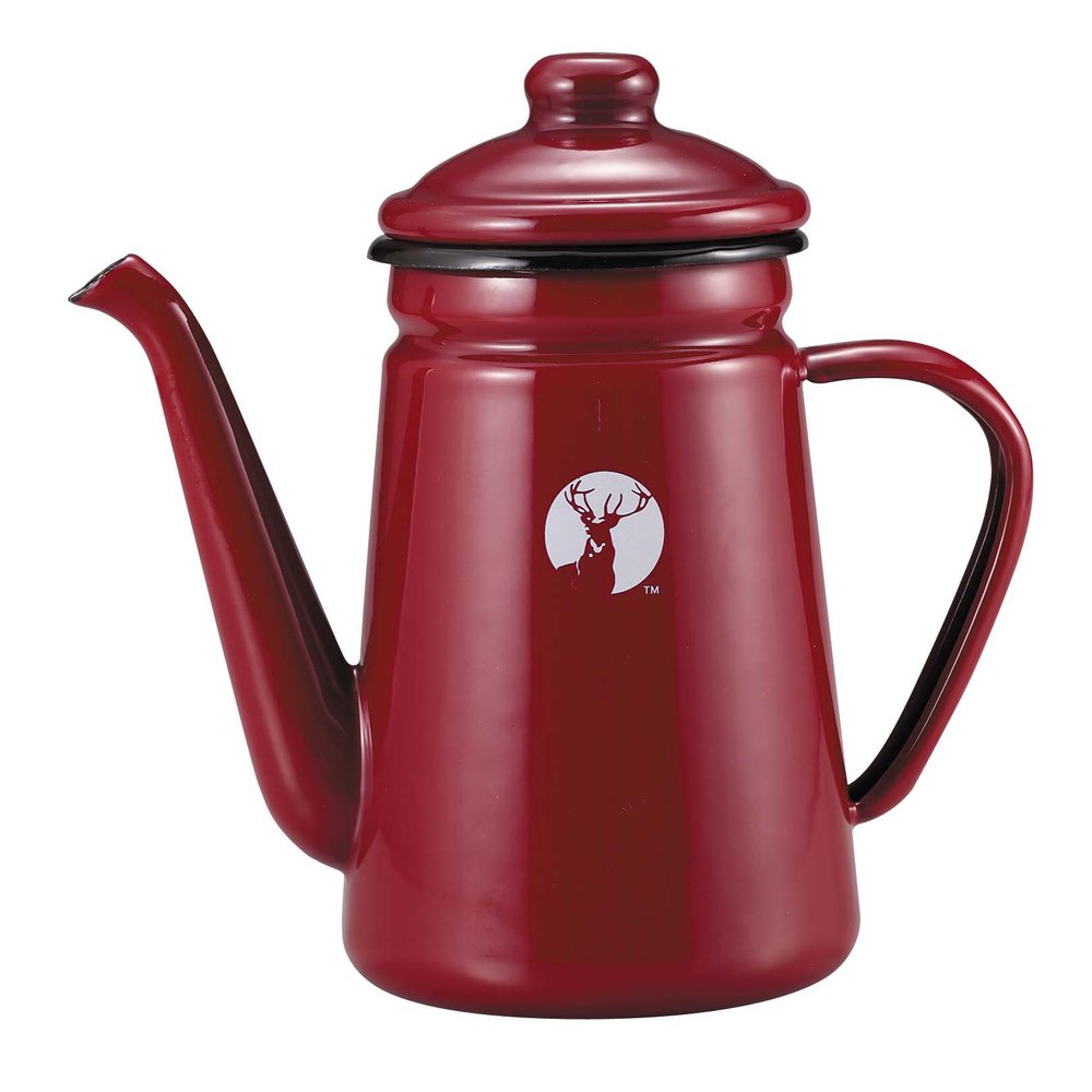 Captain Stagg (CAPTAIN STAG) Enamel Coffee Pot 1.1L Red UH-525
