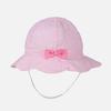 Baby Girl Floppy Sun Hat Breathable Infant Toddler Striped Bow Summer Cotton Cap UPF 50+ Sun Protection view 2