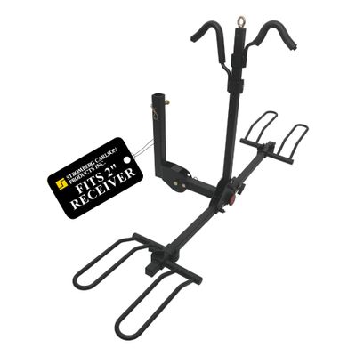 Stromberg Carlson Bike Carrier, Hitch Mount Bike Rack for Car, SUV, RV, Motorhome, Travel Trailer, 2-Bike Capacity, 2-Inch Receiver, BC-202 Model