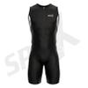 Sparx Men's Elite Triathlon Suit Trisuit SpeedSuit Skinsuit Swim-Bike-Run Triathlon Race Suit (2XL, Black/White) view 3