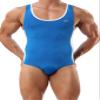 BRAVE PERSON Mens Fitness Sports Jumpsuits Swimsuit Yoga Bodysuit Jumper Vest (M / 29-31, 2225 Blue) view 1