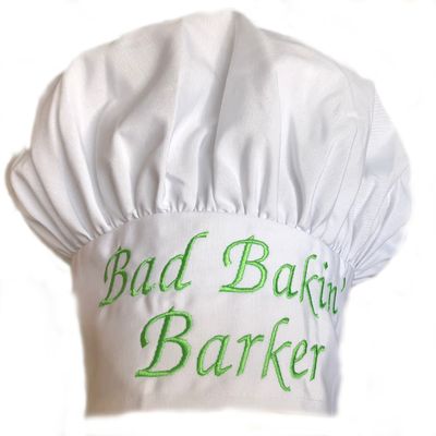 CHEFSKIN Personalized Chef Hat in White Twill Adjustable Custom Embroidery Name, Makes a Great Gift! (Chef Hat only)