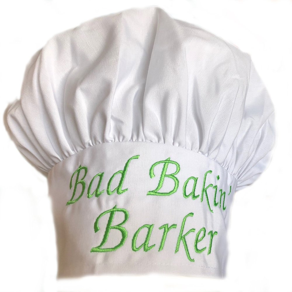 CHEFSKIN Personalized Chef Hat in White Twill Adjustable Custom Embroidery Name, Makes a Great Gift! (Chef Hat only)
