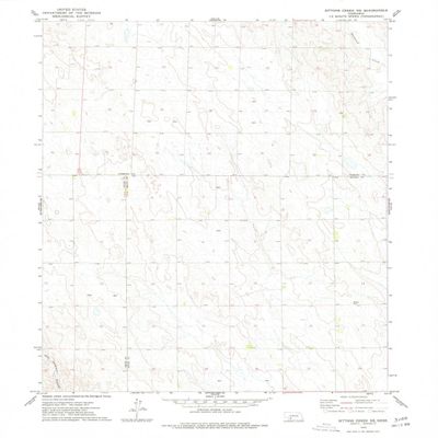 YellowMaps Dittons Creek NE NE topo map, 1:24000 Scale, 7.5 X 7.5 Minute, Historical, 1973, Updated 1977, 26.9 x 22 in - Tyvek