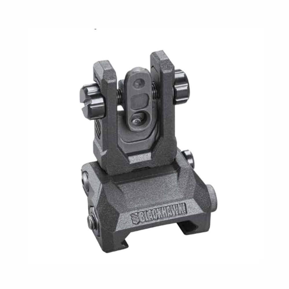 BLACKHAWK! Hybrid Folding Sights Black Rear On Gun, Box